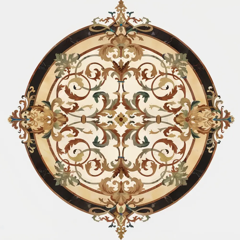 Luxurious Marble Inlay Flooring – Elevate Your Space with Timeless Elegance