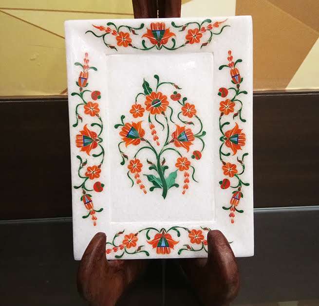 Master Piece Marble Inlay Tray