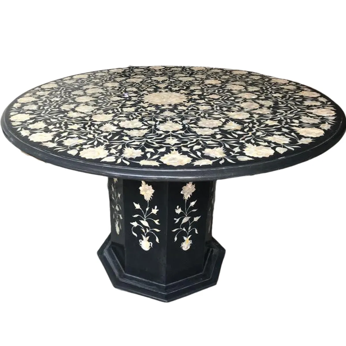 Mother Of Peral Inlay | Mother Of Pearl Dining Table Top alternate view